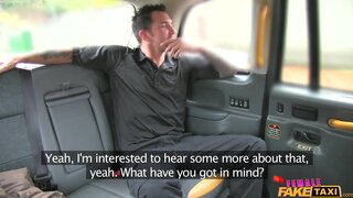 Female Fake Taxi - Dirty Driver Swallows Copper's Cock - 02/12/2016