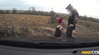 Fake Cop - Cop spunks on her tattoos and tits - 02/22/2016
