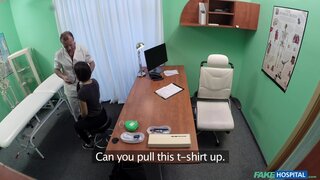 Fake Hospital - Black haired student wants cock - 03/15/2016