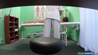 Fake Hospital - Black haired student wants cock - 03/15/2016