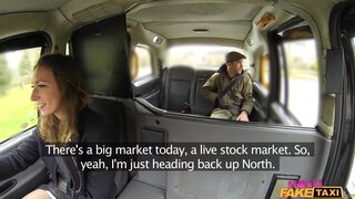 Female Fake Taxi - Nervous Farmer Can't Satisfy Driver - 04/21/2016