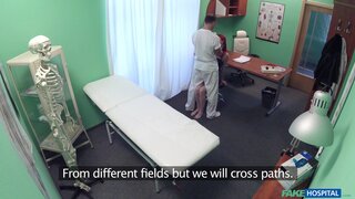 Fake Hospital - Cute Redhead Rides Doctor for Cash - 05/20/2016
