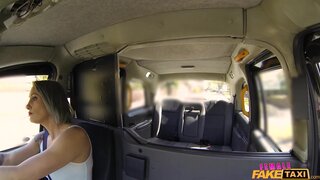 Female Fake Taxi - Fitness babe stretches her pussy - 05/26/2016