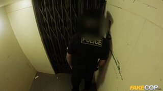 Fake Cop - Leggy Office Slut Fucks Cop in an Elevator - 07/04/2016