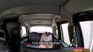 Female Fake Taxi - Lesbians Wrestle in British Taxi - 07/10/2016