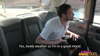Female Fake Taxi - Cabbie in Red Dress Fucks Her Fare - 07/24/2016