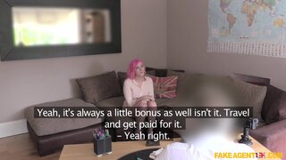 Fake Agent UK - Shaven Squirting Pussy and Anal Sex - 09/14/2016
