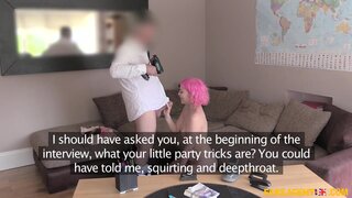 Fake Agent UK - Shaven Squirting Pussy and Anal Sex - 09/14/2016