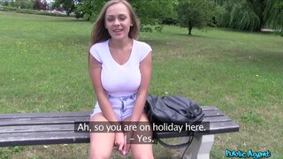 Public Agent - Petite Russian takes cock for cash - 09/16/2016