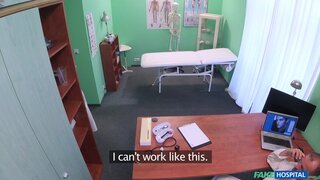 Fake Hospital - Patient Orgasms Pussy Juice on Desk - 09/23/2016