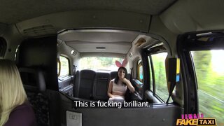 Female Fake Taxi - Lesbian Bonnet Sex With Cute Asian - 10/23/2016