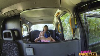 Female Fake Taxi - Sexy Lesbian Fun in British Taxi - 10/27/2016