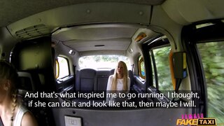 Female Fake Taxi - Fitness Babe Eats Pussy in Taxi - 11/06/2016