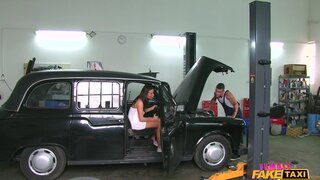 Female Fake Taxi - Getting Down and Dirty at Garage - 11/27/2016