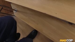 Fake Cop - Cute Trespasser Rides Policemans Cock - 12/26/2016