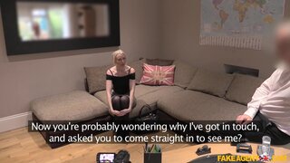 Fake Agent UK - Anal Creampie for Submissive Blonde - 12/28/2016
