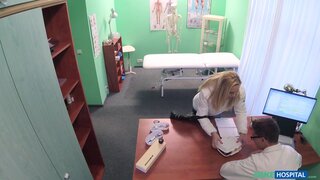 Fake Hospital - Blonde MILF Feeds Then Fucks Doctor - 01/11/2017
