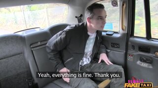 Female Fake Taxi - Guy Gets Lucky with Hot Brunette - 01/19/2017