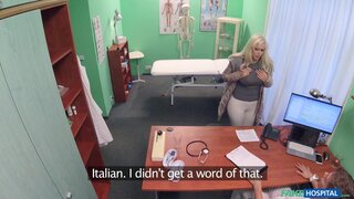 Fake Hospital - Italian Babe Has Multiple Orgasms - 02/01/2017