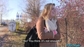 Public Agent - Lost Blonde Sucks Cock for Cash - 02/03/2017
