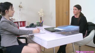 Female Agent - Shy Beauty Seduced by Busty Agent - 02/04/2017