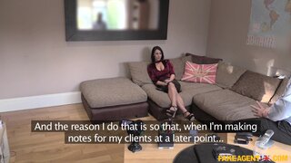 Fake Agent UK - Cock Loving Chick Gives Deepthroat - 02/25/2017