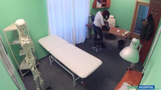 Fake Hospital - Dildo and Cock Squeezed into Pussy - 03/08/2017