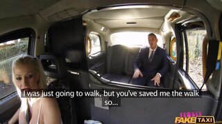 Female Fake Taxi - Office Worker Gets a Busty Surprise - 03/09/2017