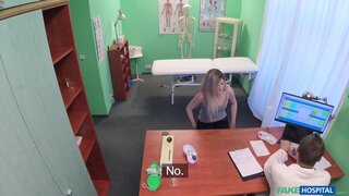 Fake Hospital - Kazakh Chick Busts Doctors Bollocks - 03/15/2017