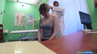 Fake Hospital - Kazakh Chick Busts Doctors Bollocks - 03/15/2017