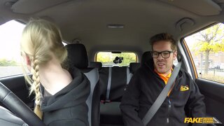 Fake Driving School - Giggly Marketing Student Creampie - 03/17/2017