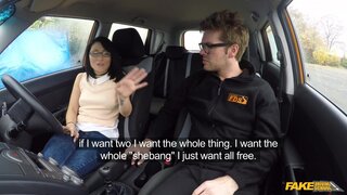Fake Driving School - Mixed Asian Student Can't Drive - 03/24/2017