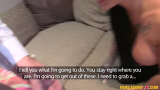 Fake Agent UK - Big Tits British Babe Gets Creampie - 03/25/2017