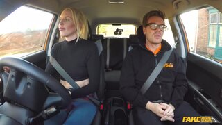Fake Driving School - Confident Learner Squirts and Cums - 05/02/2017