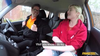 Fake Driving School - Art Student Squirting Shaven Pussy - 06/13/2017