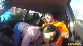 Fake Driving School - Rebel Teen Takes Deep Creampie - 06/23/2017