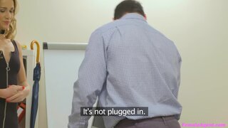 Female Agent - Agent sucks and fucks technician - 07/08/2017
