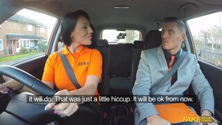 Fake Driving School - Naughty Student Late for Her Exam - 07/14/2017