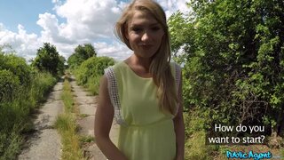 Public Agent - Russian Goldilocks Creampied Outdoors - 07/18/2017