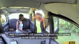 Fake Taxi - Ebony Babe Squirts and Piss in Taxi - 07/20/2017