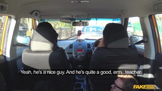 Fake Driving School - Double Cumshot in Exciting 3some - 07/25/2017