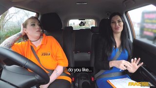 Fake Driving School - Busty Ex-con Eats Examiners Pussy - 07/28/2017