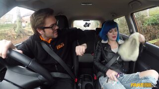 Fake Driving School - Anal Sex for Blue Haired Learner - 08/01/2017