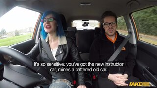 Fake Driving School - Anal Sex for Blue Haired Learner - 08/01/2017