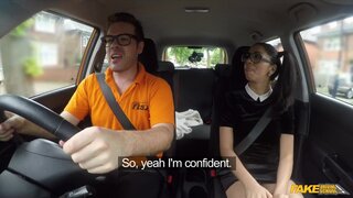 Fake Driving School - Learner sucks cock for lessons - 08/25/2017
