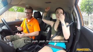 Fake Driving School - Sexy gamer minx strikes sexual deal - 08/29/2017