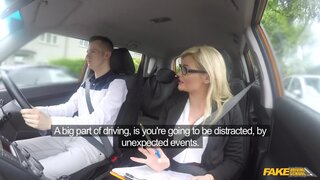 Fake Driving School - Nerves calmed by fucking examiner - 09/08/2017