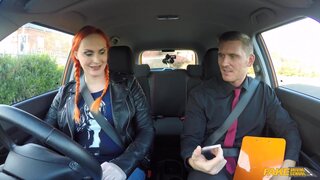 Fake Driving School - Examiner loves learners hairy pussy - 09/26/2017