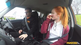 Fake Driving School - Cute learner eats instructors cum - 10/10/2017