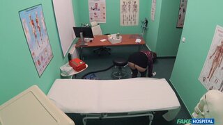 Fake Hospital - Cute pigtailed cleaner sucks cock - 11/03/2017